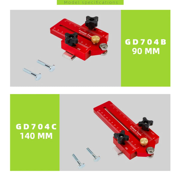 90/140mm Extended Thin Rip Jig Table Saw Jig Guide Saw Locator for Repeat Narrow Strip Cuts Works