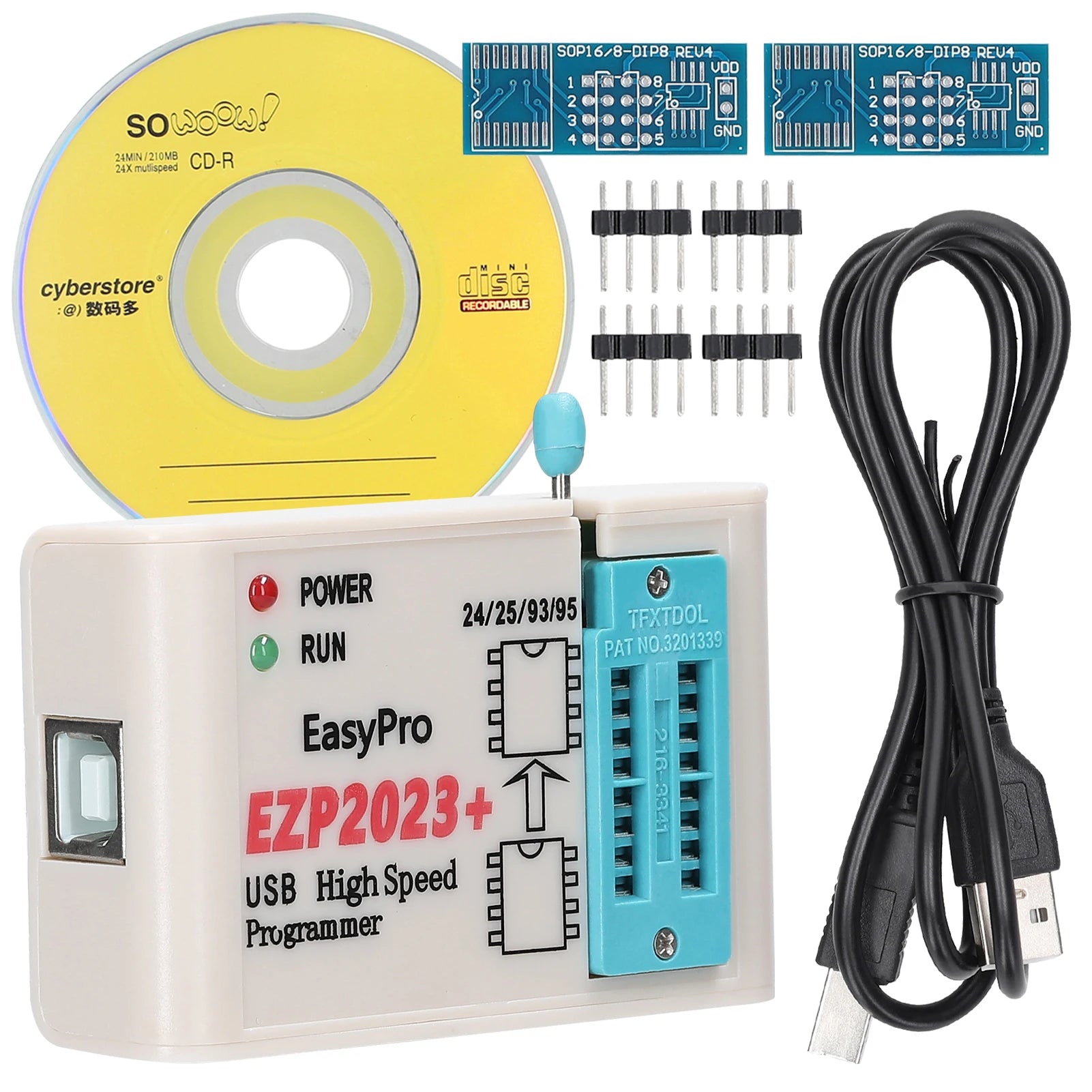 EZP2023+ High-Speed USB SPI Programmer Support 24/25/93/95 EEPROM 25 Flash Bios Chip Support PC Programmer Firmware Upgrade
