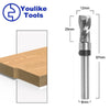 Top Bearing Ultra-Performance Compression Flush Trim Router Bit Mill 8mm Shank Solid Carbide CNC  Bit Spiral Flush Router Tool