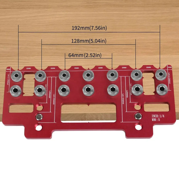 Positioning Handle Punch Hole Locator Jig Kit  Straight Hole Drilling Guide Shelf Kit Woodworking Hand Tools  Drilling Locator