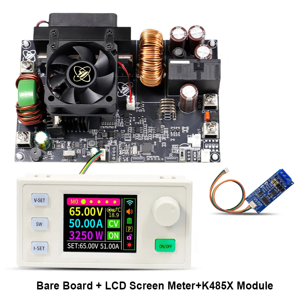 XY6550S 3250W 50A CNC Buck Power Supply Direct Current Stabilized Voltage Constant Voltage and Current Step-down Module MPPT