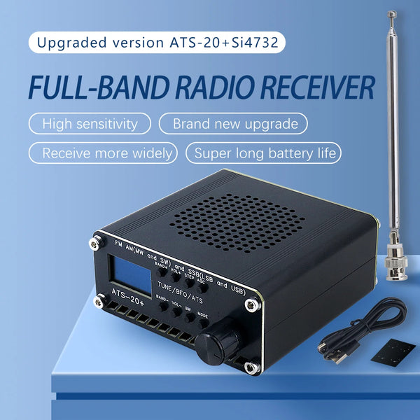 ATS-20+ Si4732 Full Band DSP Radio Receiver With SSB/FM/AM/LW/SW Portable Shortwave SDR Tuner with Antenn product image