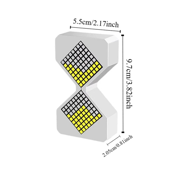 Cyber Style LED Electronic Hourglass with Gravity Sensing 1-30 Min Timer DIY Digital Sand detail image 6