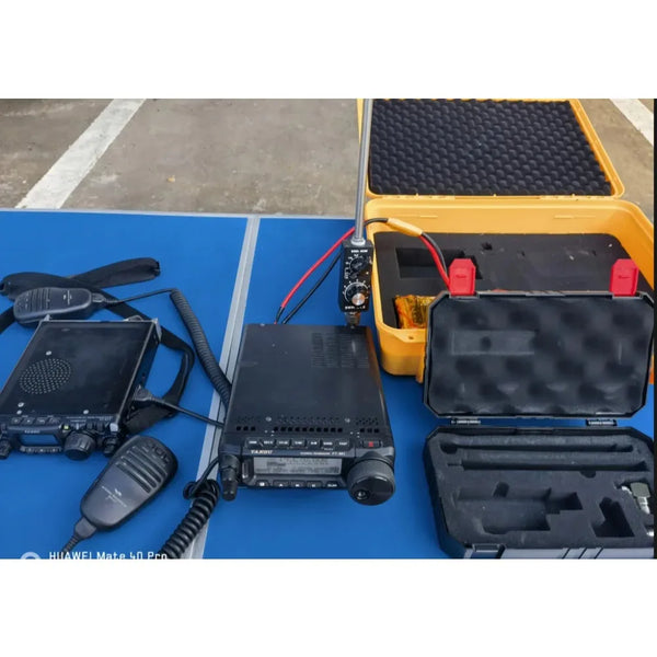 Antena de látigo pequeña de 30 W QRP QRGP para onda corta HF de 3,5 MHz a 30 MHz, sintonizada para MCHF Yaesu FT-817 8188 891 703 705 K1 K3 USDX