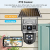 V380 Pro Solar Camera 4G Sim Outdoor Dual Lens Three Screens Webcam PIR Human Detect CCTV Security Video Battery PTZ IP Camara