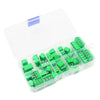 50Pcs/BOX Green Blue Pitch 5.0mm Straight Pin 2P 3P Screw PCB Terminal Block Connector 10A 300V 24-18AWG