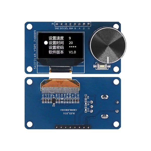 0.96/1.3-inch OLED Display Module With Button EC11 Rotary Encoder IIC Interface LCD Screen