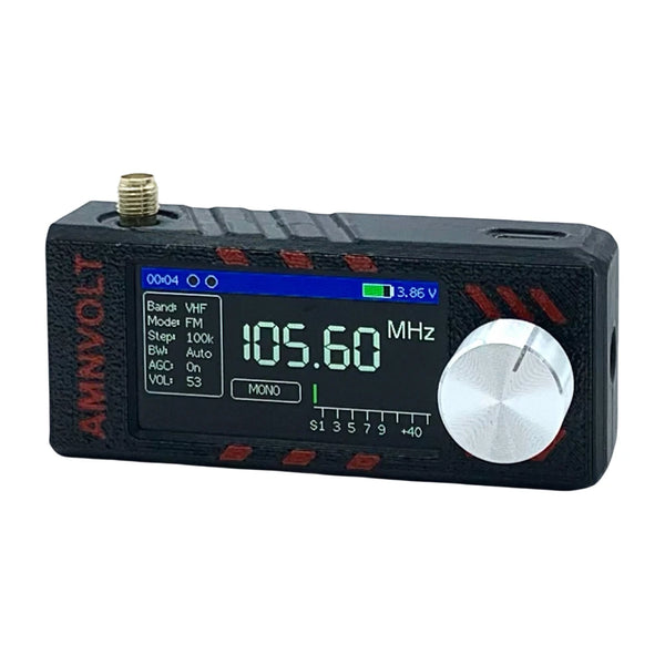 Radio portátil SI4732 LSB USB AM FM Radio FM/AM Mini radio de bolsillo de 1,9 pulgadas HF SW MW VHF Radio con antena DSP Radio de larga duración