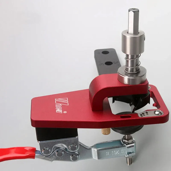 Woodworking Hinge Boring Jig 35mm  Hole Drilling Guide Locator with Fixture Alloy Hole Opener Template Hinge Door Cutout Tool