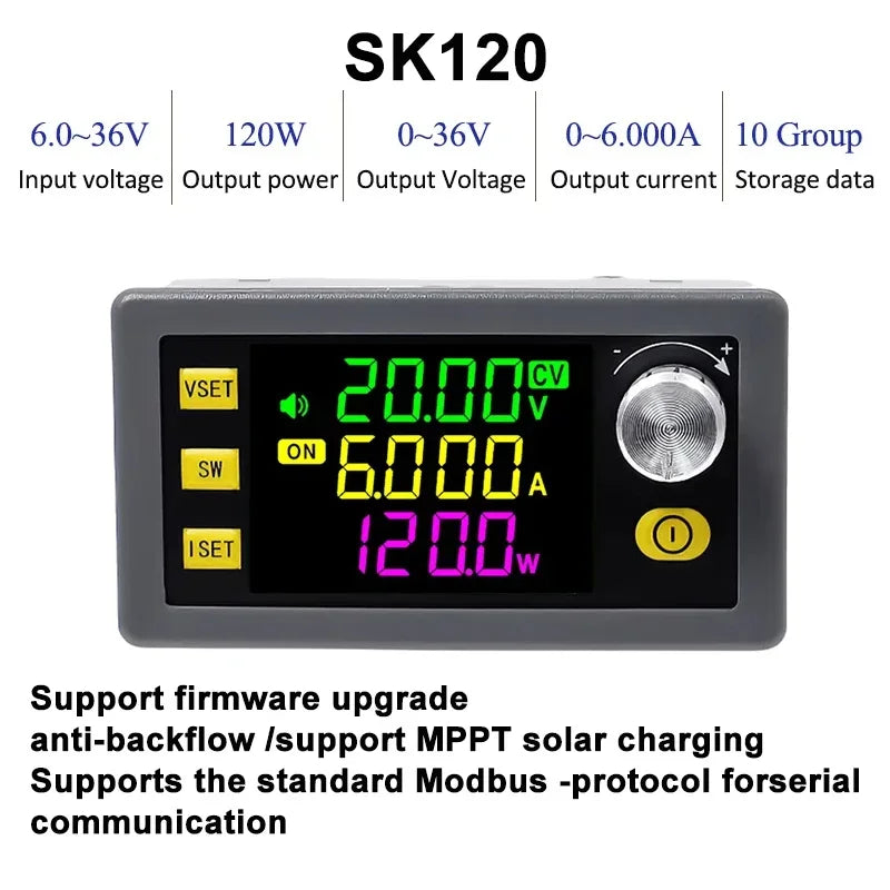 120W/150W Buck Boost Converter Adjustable Regulated Power Supply Input Constant Voltage Constant Current Solar Charging Module