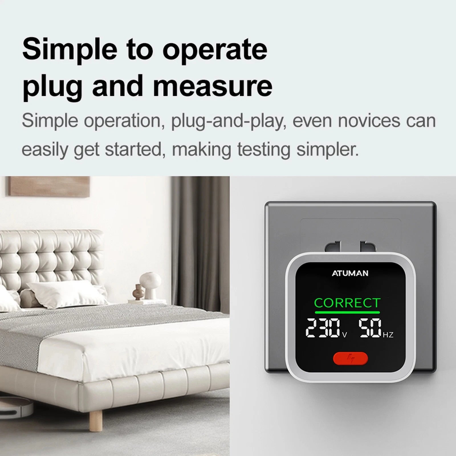 DUKA ATuMan ST2 Socket Tester Smart Socket Detector with LCD Backlit Display  Plug Tester Breaker Finder