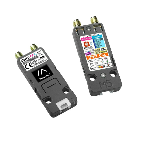 M5Stack Unit C6L LoRa Communication Unit ESP32-C6 Wi-Fi 6 & SX1262 868-923MHz Supports Meshtastic with OLED for IoT