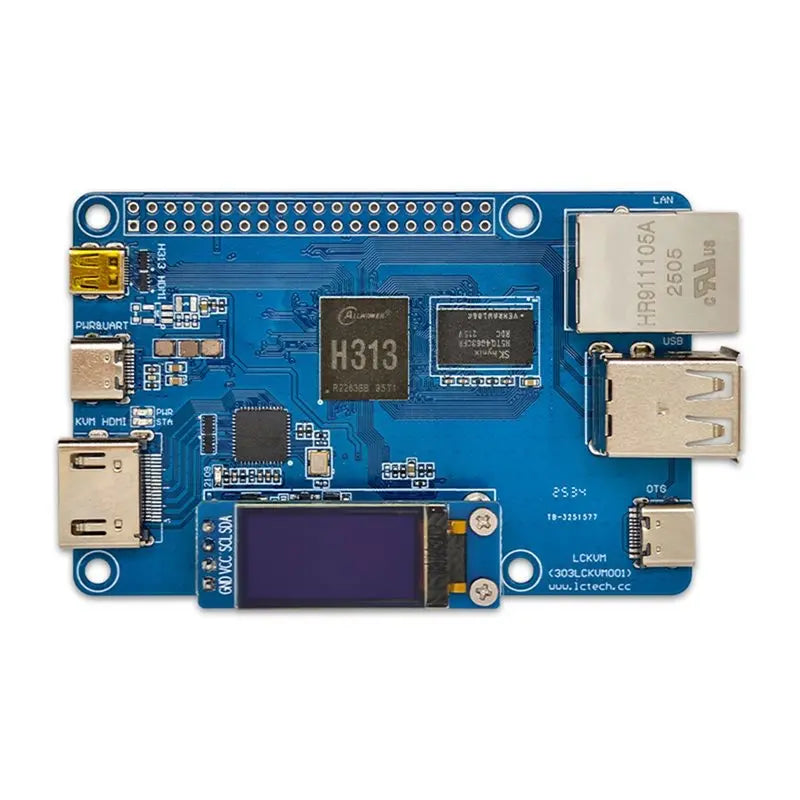 Stable Performance-LCKVM Server H313 Development Board 512MB/1GB DDR3 Memory Computer Remote Control For Operation And Maintenan
