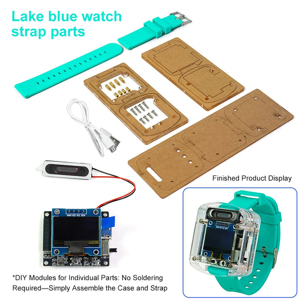 Xiaozhi AI Electronic Voice Watch Kit Artificial Intelligence Conversation ESP32 S3 N16R8 Development Board OLED Screen AI Robot