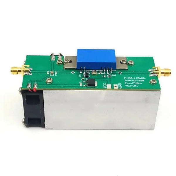 RF Power Amplifier 915MHz 18W RF Power Amp with Heat Sink for Ham Radio 24V-28V detail image 4