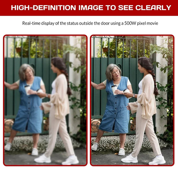 WiFi Wireless Intercom Smart Doorbell 4.3inch IPS Screen Video Security Camera Two-Way Intercom HD Surveillance Camera