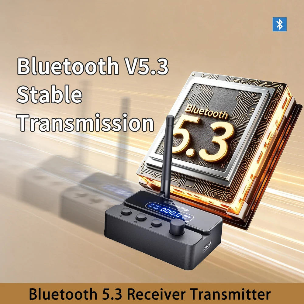 Bluetooth 5.3 Transmitter Receiver HiFi OPT Optical /AUX 3.5mm/RCA/USB/U-Disk 15M Range detail image 5