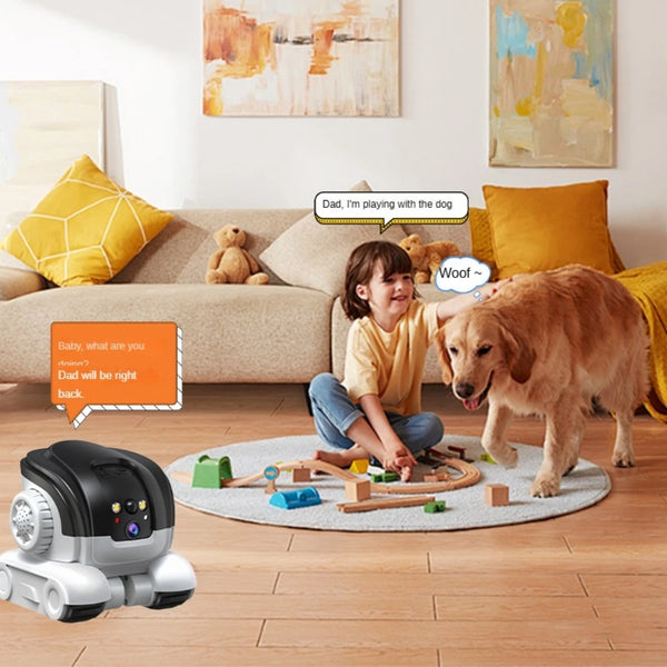 Pet Camera Dual Lens Wifi Camera Robot Pet Tracking Color Night Vision Laser Indication Teasing Remote Monitor Home Camera