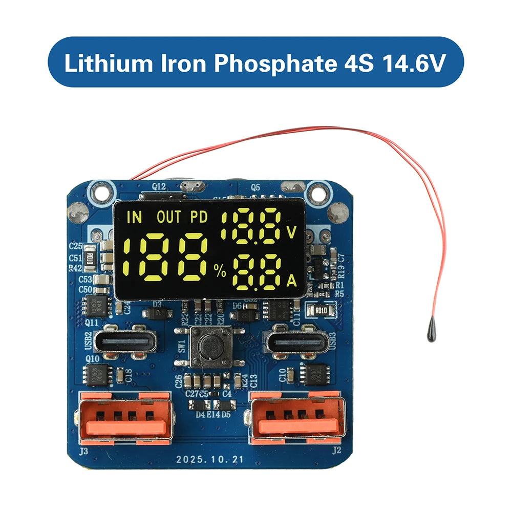 4S 20V 5A Buck-Boost Module Charge/Discharge Integrated Bidirectional Fast Charging High Power Output Lithium Battery Module