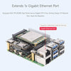 PCIe to MiniPCIe / Gigabit Ethernet / USB 3.2 Gen1 HAT for Raspberry Pi 5 Extend 2-Ch USB 3.2 Gen1 1x Gigabit Ethernet Ports