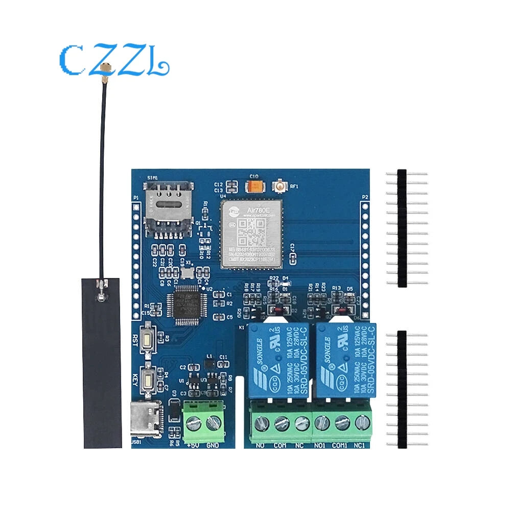 STM32 4G Networking Dual Relay Development Board Air780E Module 4G CAT1