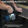 2 in 1 Mortising Jig Trimming Machine Slotting Bracket  Woodworking Slotting Locator Tool for Woodworking Furniture Splicing