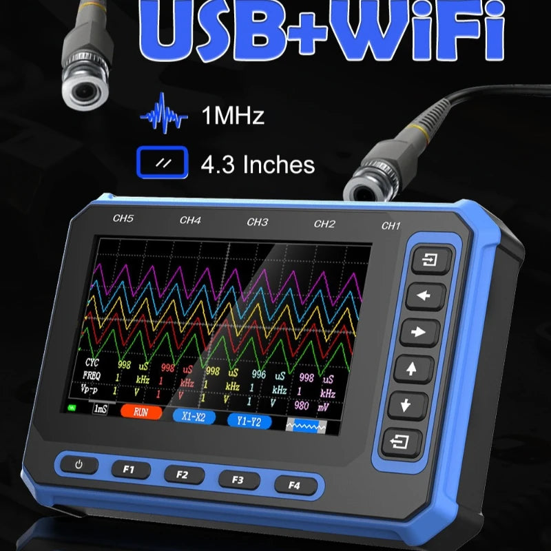 TOOLTOP OS-5C Five-channel Oscilloscope 1MHZ bandwidth 3M sampling rate Digital oscilloscope