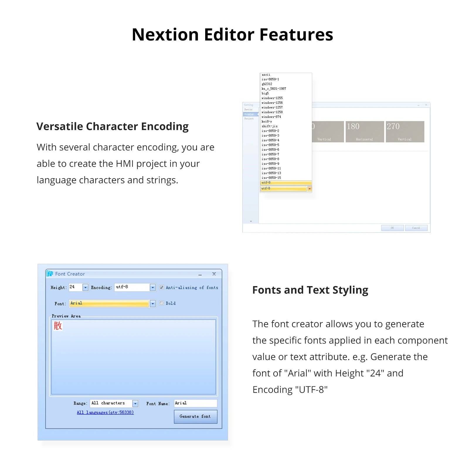 NEXTION NX4848E028-011C 2.8″ LCD-TFT Capacitive HMl Touch Display Module Edge Series Screen Panel Touchscreen Without Enclosure