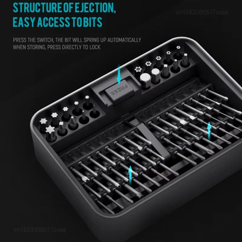 JIMI 50/100 IN 1 FM2/3 Screwdrivers Set S2 Magnetic Precision Replaceable Multi-purposed Tweezer Pry Bar Kit Wrench Tools