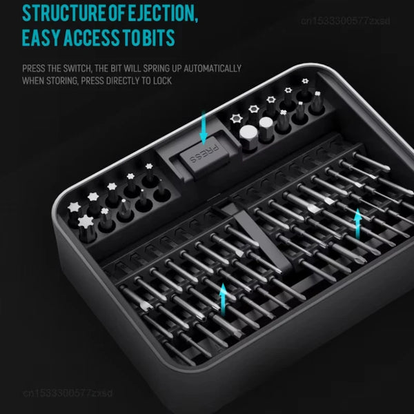 JIMI 50/100 IN 1 FM2/3 Screwdrivers Set S2 Magnetic Precision Replaceable Multi-purposed Tweezer Pry Bar Kit Wrench Tools