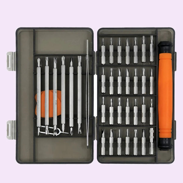 39 in1 Precision Screwdriver Set Manual Small Magnetic Bits for Eyeglasses Electronics Watches Phones LaptopsCameras Repair Kit