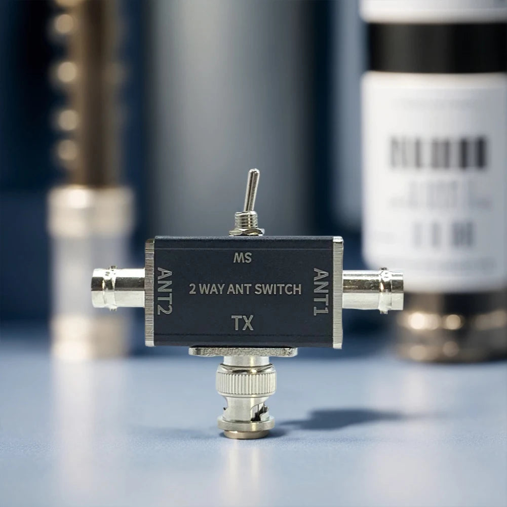 2 Way CB/HAM Antenna Coax Switches 1 Input & 2 Outputs 100W 0-50MHz Manual Coaxial Antenna Switches Antenna Switches