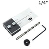 Dowel Drilling Jig Kit Pocket Hole Jig Locator Guide Tool 1/2" 3/8" 1/4" Drill Locator Acrylic Drilling Set Woodworking DIY Tool