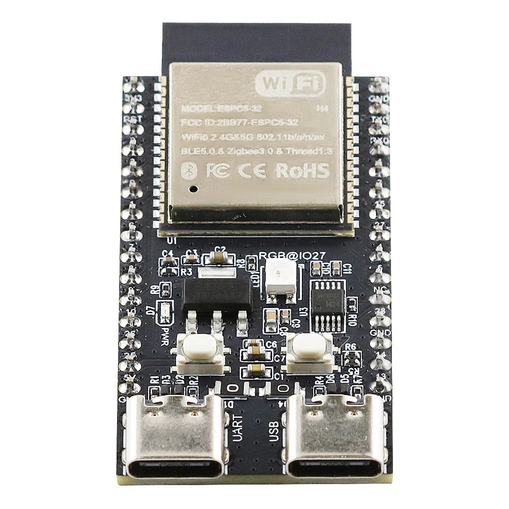 ESP32-C5-DevKitC-1 Development Board Dual-frequency 2.4G 5GHz WiFi Module with Pin N4 ESP32 C5 4MB Flash WIFI 6 CH340 30PIN