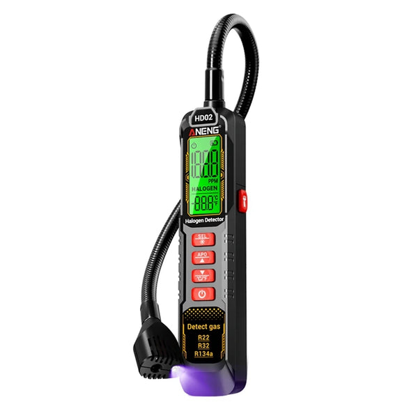 ANENG HD02 Halogen Leak Detector R22/R32/R134a Gas Detector Analyzer Rechargable Refrigerant Gas Air Conditioning Tester Tool