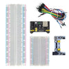MB-102 Breadboard 400 830 Points Solderless PCB Prototype Board MB102 Power Module 65 Flexible Jumper Wires Test Develop DIY Kit