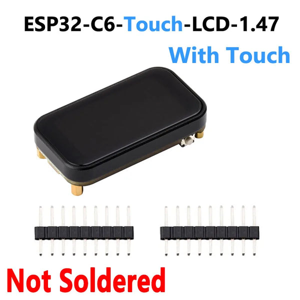 ESP32 C6 Development Board 1.47 inch Touch Option LCD Display Screen ST7789 For Arduino WiFi6/LVGL/HMI Onborad SD-Port/RGB-LED