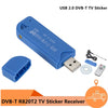 Mini TV Stick portátil 820T2 Digital USB 2.0 TV Stick DVB-T + DAB + FM RTL2832U Compatible con sintonizador SDR Receptor Accesorios para TV