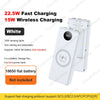 DIY Dual USB Type C Box 18650 Battery Power Case Digital Display for 8x18650 Battery Charging Outer Case QC3.0 PD22.5W Wireless