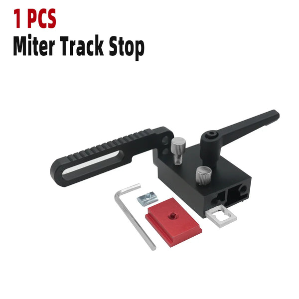 Miter Saw Fence  Track Stop Block Mitre Table Saw DIY Push For 30/45 Type Aluminum Alloy Track 75 Type Fence Modified Table Saw