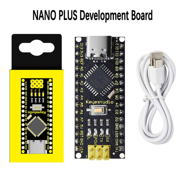 Keyestudio16MHz ATMEGA328P CH340 NANO Development Board With Bootloader+USBCable Compatible with Arduino NANO DIY Electronic Kit
