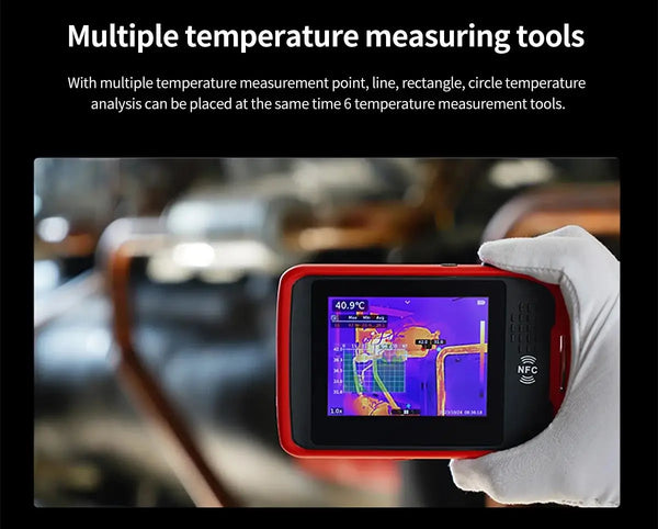 UNI-T UTI260T Pocket Thermal Imager 256x192 NCV Bluetooth Thermographic Camera Infrared Thermal Camera For Repair PCB Circuit