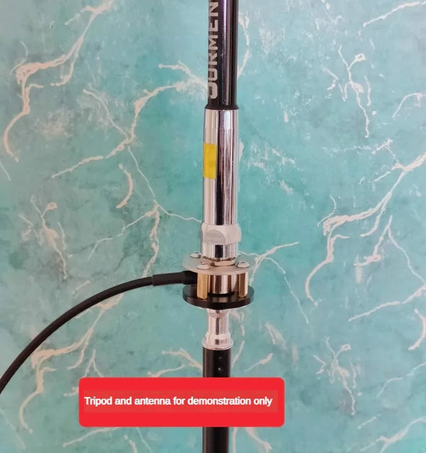 Tripod antenna installation bracket outdoor portable M pipe head  base 1/4 inch threaded UV+shortwave