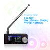 Radio portátil SI4732 LSB USB AM FM Radio FM/AM Mini radio de bolsillo de 1,9 pulgadas HF SW MW VHF Radio con antena DSP Radio de larga duración