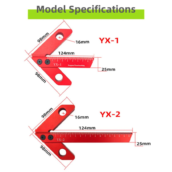 45/90 Degree Center Marking Gauge, Center Finder, Line Scriber, 45 Right Angle Measuring Tool, Woodworking Carpenter Ruler Tools