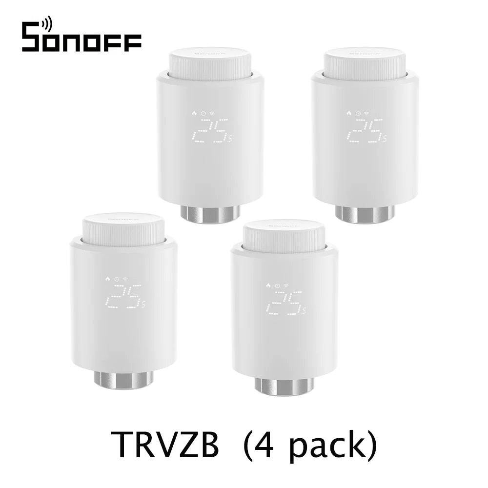 SONOFF TRVZB Thermostatic Radiator Valve Smart TRV Zigbee Thermostat Actuator Temperature Heater Control Support Alexa ZHA 2mqtt