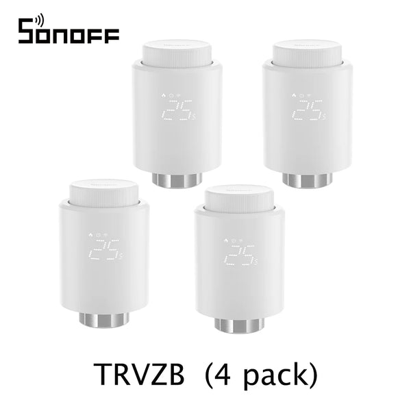 SONOFF TRVZB Thermostatic Radiator Valve Smart TRV Zigbee Thermostat Actuator Temperature Heater Control Support Alexa ZHA 2mqtt