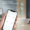 Sensore di rilevamento perdite d'acqua ZigBee3.0, allarme per allagamenti, controllo tramite app, compatibile con gateway Zigbee.