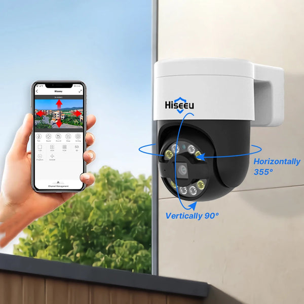 Hiseeu 5MP 4K 8MP POE PTZ IP Camera ONVIF Full Color Night Vision Outdoor Video Surveillance CCTV Cameras for Xmeye Pro NVR