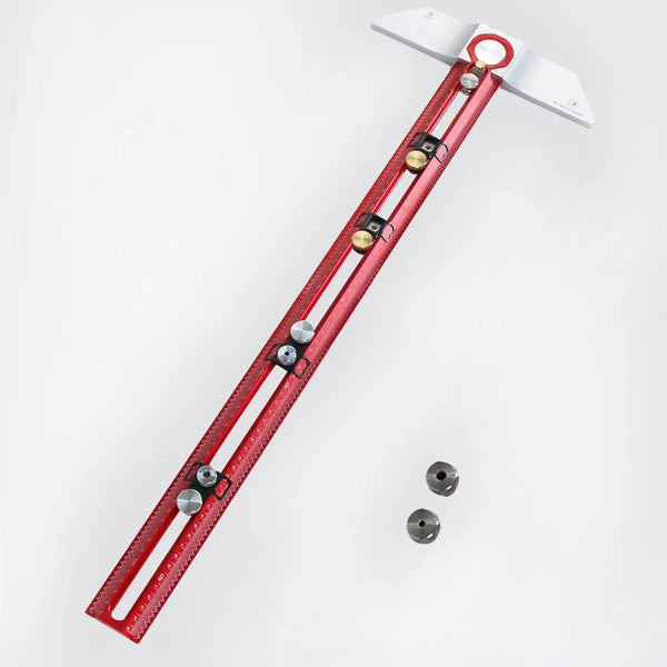 HONGDUI  MT-2465 T Square Ruler  PRO Scriber Marking Aluminum Alloy Hole Positioning Marking Gauge